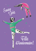 Sauter de joie pour une f&ecirc;te d'anniversaire